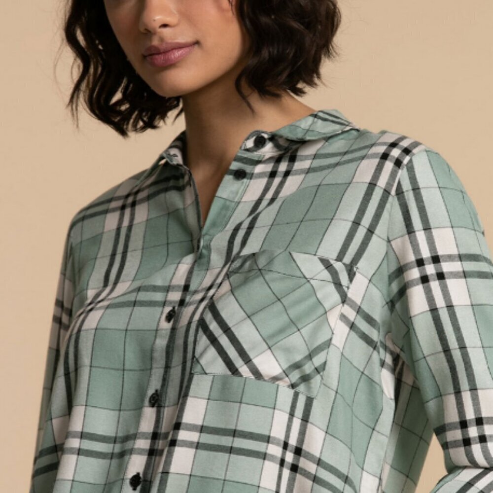 Rickis Womens Plus Size Super Soft Long Sleeve Button Down Size XXL/2x - Picture 5 of 14